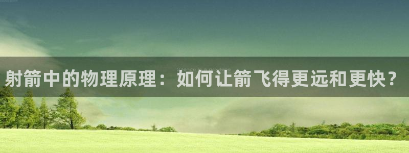 中欧体育全站app：射箭中的物理原理：如何让箭飞得更远和更快？