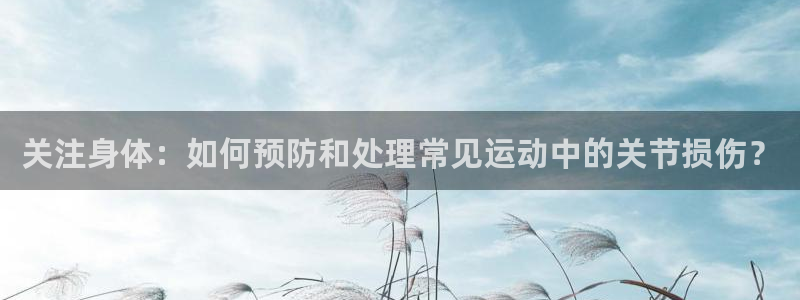 zoty中欧体育网址多少：关注身体：如何预防和处理常见运动中的关节损伤？